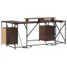 Stalas Ruda Ąžuolo 182 X 101 X 87.5 Cm Apdirbta Mediena
