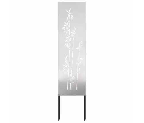 Sodo Privatumo Ekranas Sidabro 32 X 140 Cm Nerūdijantis Plienas