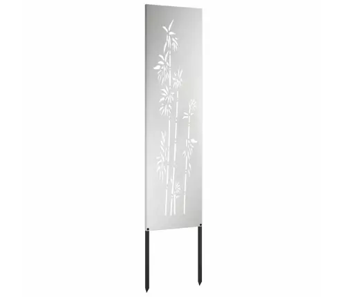 Sodo Privatumo Ekranas Gėlių Sidabro 32 X 140 Cm