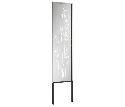Sodo Privatumo Ekranas Gėlių Sidabro 32 X 140 Cm