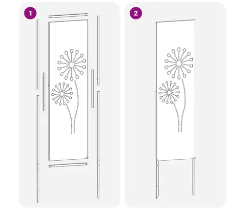 Dārza Privātuma Ekrāns Izriezts Raksts Antracīts 32 X 140 Cm Vidaxl