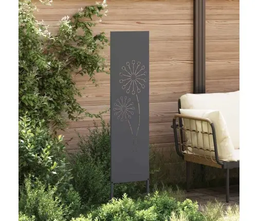 Dārza Privātuma Ekrāns Izriezts Raksts Antracīts 32 X 140 Cm Vidaxl