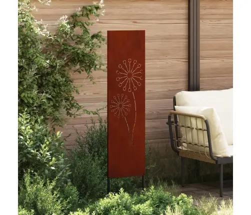 Sodo Privatumo Ekranas „Fretwork“ Rūdijanti 32 X 140 Cm