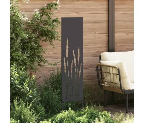 Dārza Dekoratīvais Panels Melna 32 X 140 Cm Vidaxl