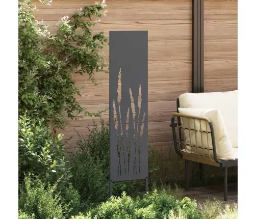 Dārza Privātuma Ekrāns Izriezts Raksts Antracīts 32 X 140 Cm Vidaxl