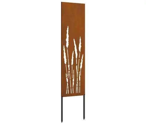 Dārza Dekoratīvais Panels Rūsa 32 X 140 Cm Novecināts Tērauds Vidaxl