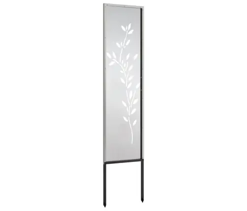 Dārza Dekoratīvais Panels Sudraba 32 X 140 Cm Vidaxl
