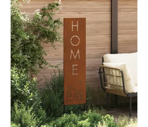 Dārza Privātuma Ekrāns Rūsa 32 X 140 Cm Novecināts Tērauds Vidaxl