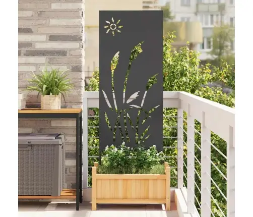 Sodo Privatumo Ekranas „Fretwork“ Juoda 50 X 140 Cm