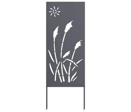 Dārza Dekoratīvais Panels Antracīta 32 X 140 Cm Vidaxl