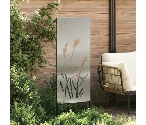 Sodo Privatumo Ekranas „Fretwork“ Sidabro 50 X 140 Cm