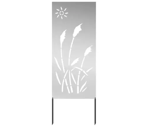 Sodo Privatumo Ekranas „Fretwork“ Sidabro 50 X 140 Cm