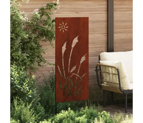 Sodo Privatumo Ekranas „Fretwork“ Rūdijanti 50 X 140 Cm