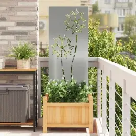 Dārza Privātuma Ekrāns Sudraba 50 X 140 Cm Cinkots Tērauds Vidaxl