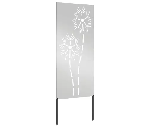 Dārza Dekoratīvais Panels Sudraba 50 X 140 Cm Cinkots Tērauds Vidaxl
