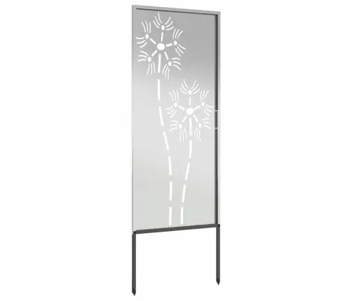 Dārza Dekoratīvais Panels Sudraba 50 X 140 Cm Cinkots Tērauds Vidaxl