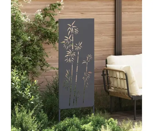 Dārza Privātuma Ekrāns Ziedu Raksts Antracīts 50 X 140 Cm Vidaxl