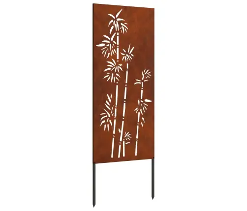 Dārza Dekoratīvais Panels Rūsa 50 X 140 Cm Novecināts Tērauds Vidaxl