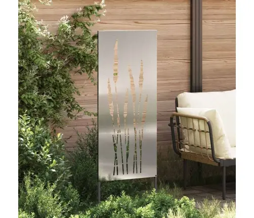 Sodo Privatumo Ekranas Gėlių Sidabro 50 X 140 Cm