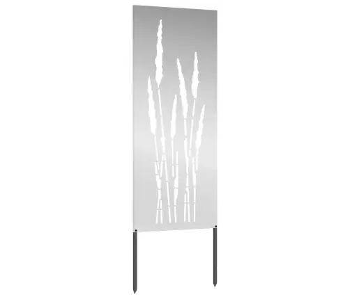 Sodo Privatumo Ekranas Gėlių Sidabro 50 X 140 Cm