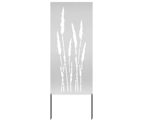 Sodo Privatumo Ekranas Gėlių Sidabro 50 X 140 Cm