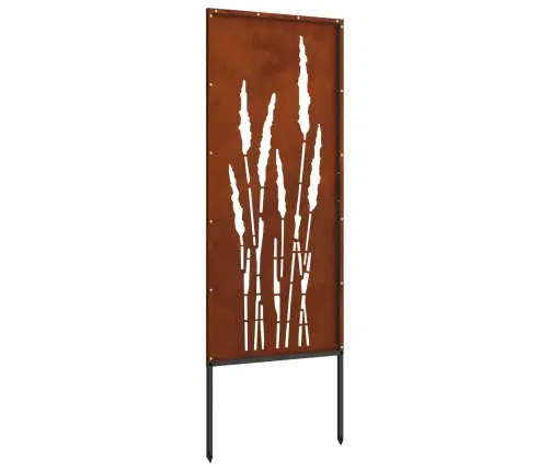 Dārza Privātuma Ekrāns Rūsa 50 X 140 Cm Novecināts Tērauds Vidaxl