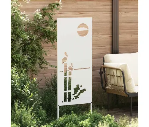 Dārza Dekoratīvais Panels Balts 50 X 140 Cm Vidaxl