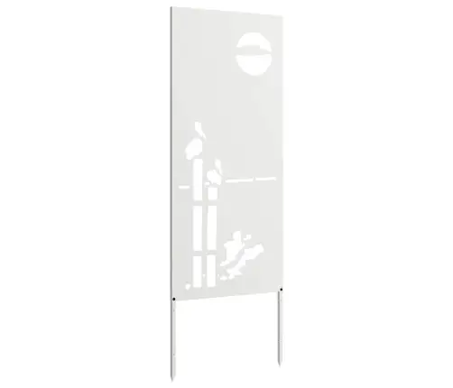 Dārza Dekoratīvais Panels Balts 50 X 140 Cm Vidaxl