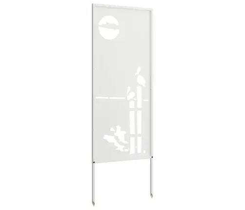 Dārza Dekoratīvais Panels Balts 50 X 140 Cm Vidaxl