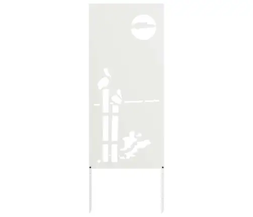 Dārza Dekoratīvais Panels Balts 50 X 140 Cm Vidaxl