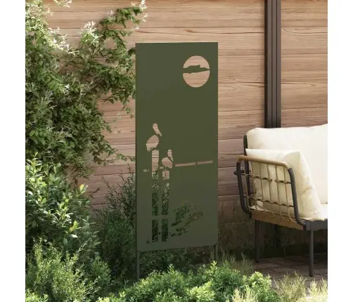Dārza Dekoratīvais Panels Olīvu Zaļa 50 X 140 Cm Vidaxl
