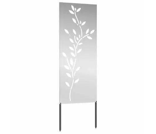 Dārza Dekoratīvais Panels Sudraba 50 X 140 Cm Cinkots Tērauds Vidaxl