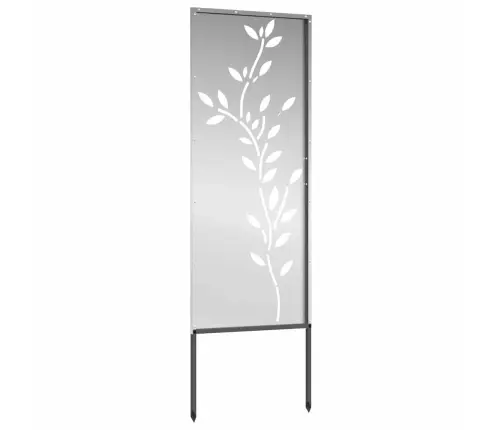 Dārza Dekoratīvais Panels Sudraba 50 X 140 Cm Cinkots Tērauds Vidaxl