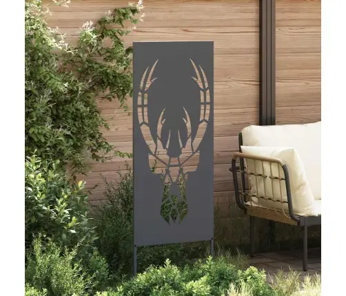 Dārza Dekoratīvais Panels Antracīts 50 X 140 Cm Vidaxl