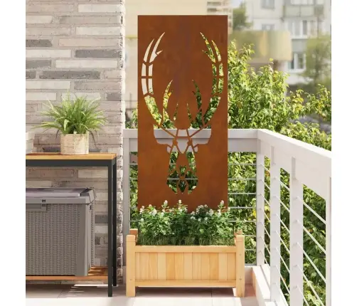 Dārza Dekoratīvais Panels Rūsa 50 X 140 Cm Novecināts Tērauds Vidaxl