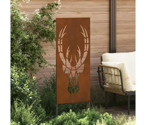 Dārza Dekoratīvais Panels Rūsa 50 X 140 Cm Novecināts Tērauds Vidaxl
