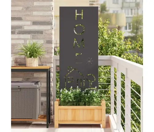 Sodo Privatumo Ekranas „Fretwork“ Juoda 50 X 140 Cm