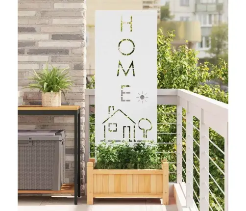 Sodo Privatumo Ekranas „Fretwork“ Balta 50 X 140 Cm