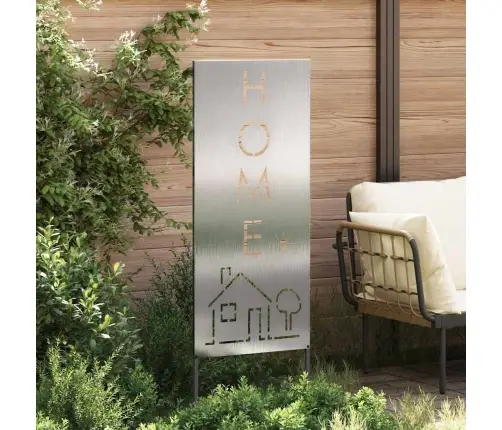 Dārza Dekoratīvais Panels Sudraba 50 X 140 Cm Vidaxl