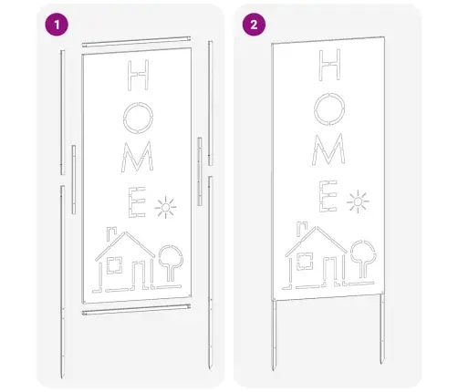 Dārza Dekoratīvais Panels Rūsa 50 X 140 Cm Novecināts Tērauds Vidaxl