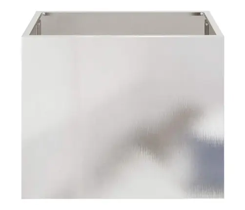 Dārza Stādītājs Sudraba 50 X 32 X 40 Cm Nerūsējošs Tērauds Vidaxl