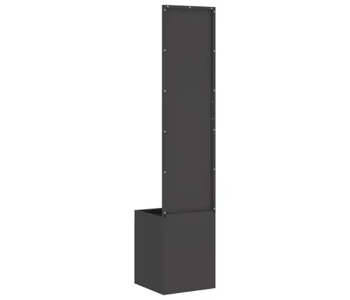 Dārza Stādītājs Ar Dekoratīvu Paneli Melna 32 X 140 Cm Vidaxl