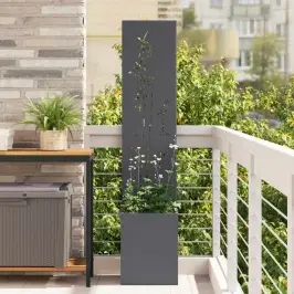 Dārza Privātuma Ekrāns Ziedu Raksts Antracīts 32 X 140 Cm Vidaxl Dārza Privātuma Ekrāns Ziedu Raksts Antracīts 32 X 140 Cm Vidaxl