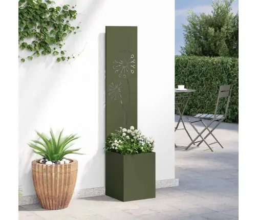 Sodo Privatumo Ekranas „Fretwork“ Alyvuogių Žalia 32 X 140 Cm