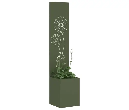 Sodo Privatumo Ekranas „Fretwork“ Alyvuogių Žalia 32 X 140 Cm