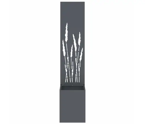 Dārza Stādītājs Ar Dekoratīvu Paneli Antracīts 32 X 140 Cm Vidaxl