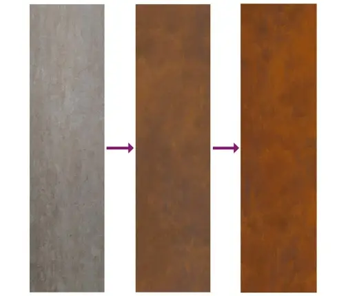 Dārza Stādītājs Ar Dekoratīvu Paneli Rūsa 32 X 140 Cm Vidaxl