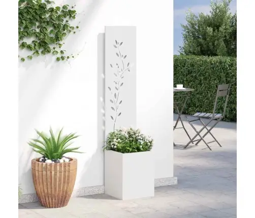 Aia Privaatsuse Kate Valge 32 X 32 X 150 Cm Külmpruun Teras