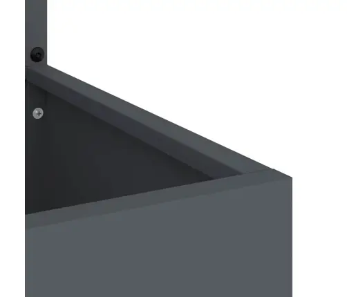 Dārza Privātuma Ekrāns Ziedu Raksts Antracīts 32 X 140 Cm Vidaxl