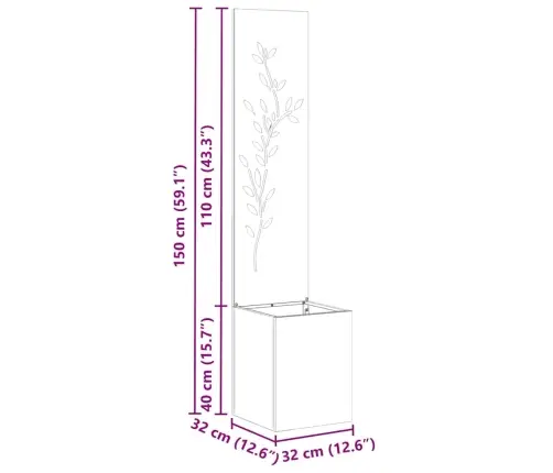 Dārza Privātuma Ekrāns Ziedu Raksts Antracīts 32 X 140 Cm Vidaxl